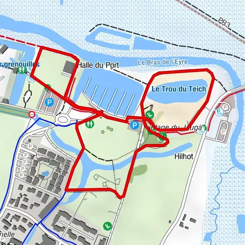 Balade à roulettes : Le port du Teich