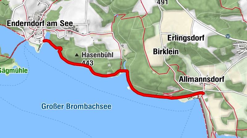 Fränkischer WasserRadweg - Zwischenroute Enderndorf - Allmannsdorf