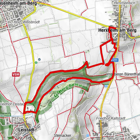 Randonnée viticole : Herxheim am Berg - Felsenbergweg