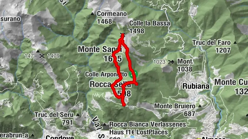 CAPRIE - Le circuit du Monte Sapei et de Rocca Sella