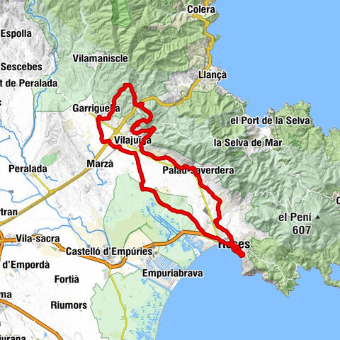 17 Roses Palau-Savardera Pau Vilajuïga Can-Julio Veïnat-de-Dalt Montperdut Garriguella Vilajuïga Vilaüt Ciutadella