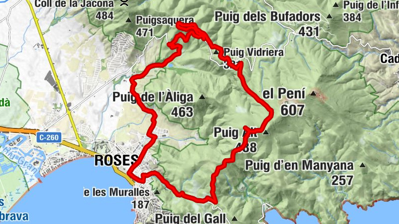 17 Roses Mas-Oliva Serrat-de-Can-Berta Bombo Peni Pedres-Negres Puig-Rodó Les-Gates-Oest Fràgam