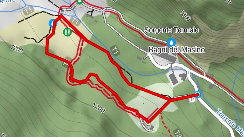 Le sentier sensoriel des Bagni di Masino