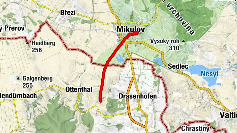 Anbindung Südmähren Jakobsweg Weinviertel