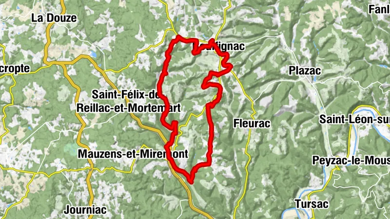 Boucle VTT Rouffignac-Mauzens et Miremont (N°8)