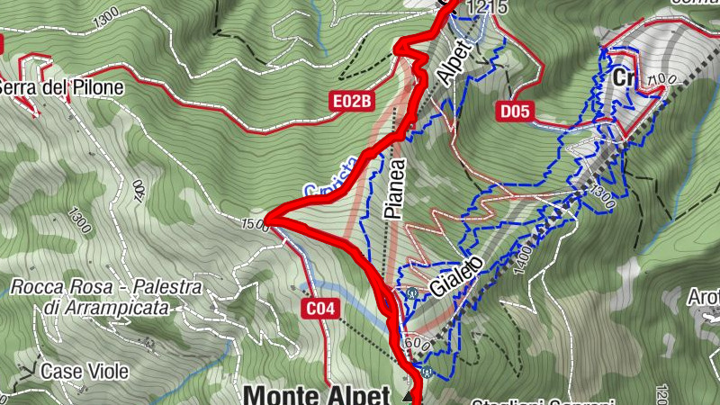 Croce cardini  -  monte Alpet