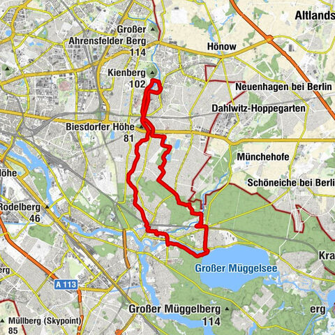 Wuhletal, Müggelsee, Kienberg