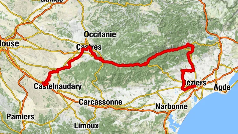 VÉLOCCITANIE, DU SEUIL DE NAUROUZE À BÉZIERS