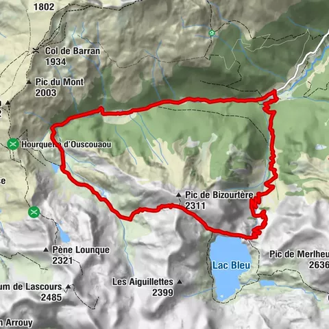 Le circuit du lac Bleu