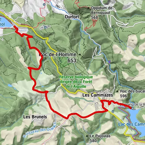 LA RIGOLE A VELO : LES CAMMAZES - LAC SAINT FERREOL