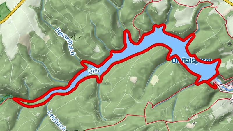 Rundwanderung um die Oleftalsperre / Hellenthal
