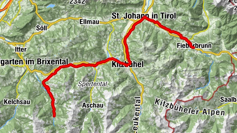 3. Etappe KAT-BIKE-LIGHT sportlich Fieberbrunn - Windautal