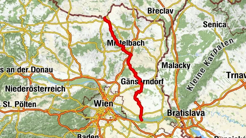 Véloroute 5 (Laa/Thaya - Orth/Donau)