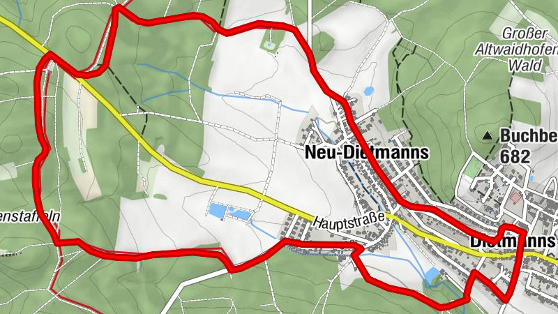 Randonnée sur le sentier didactique forestier