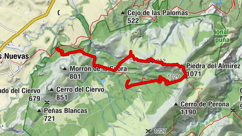 Rundtour bei Casas nuevas, Albergue de montana, Sierra Espuna
