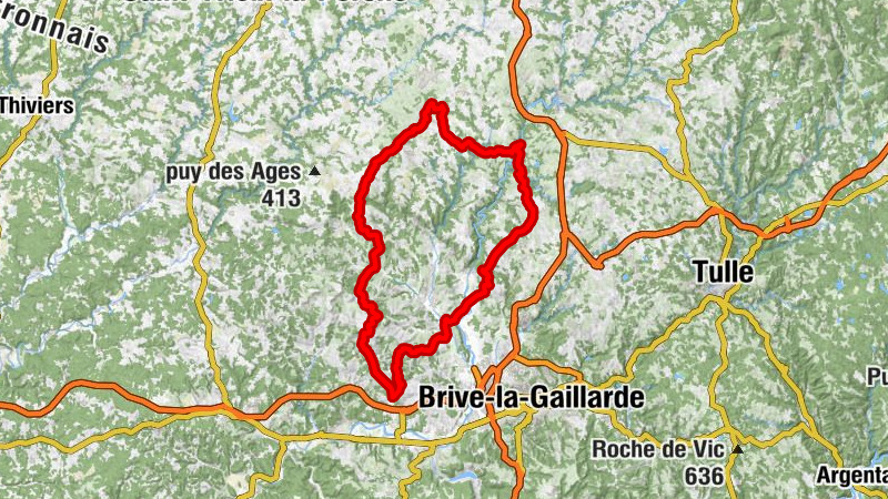 Circuit vélo : Le noir et le blanc...