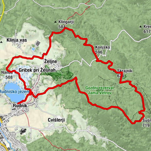Kočevje - Skrajnik - Šušnjar - Rudnik