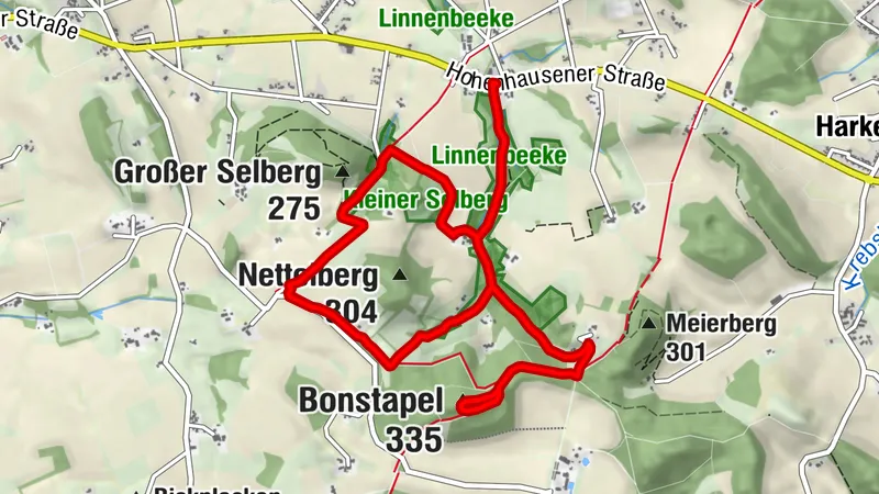 Bonstapel und Kleiner Selberg - N&K Route 25