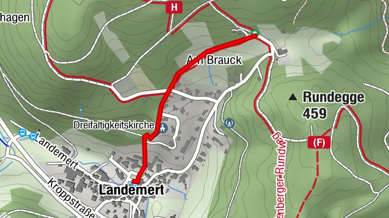 Zugangsweg Sauerland-Höhenflug: Von Landemert zum Sauerland-Höhenflug