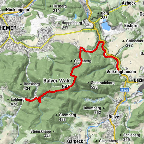 Sauerland-Waldroute - Etappe 2: Stephanopler Tal - Volkringhausen