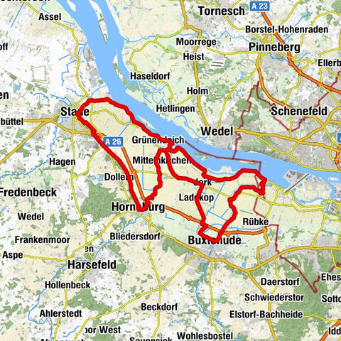 Obstroute: Altes Land am Elbstrom Radtour