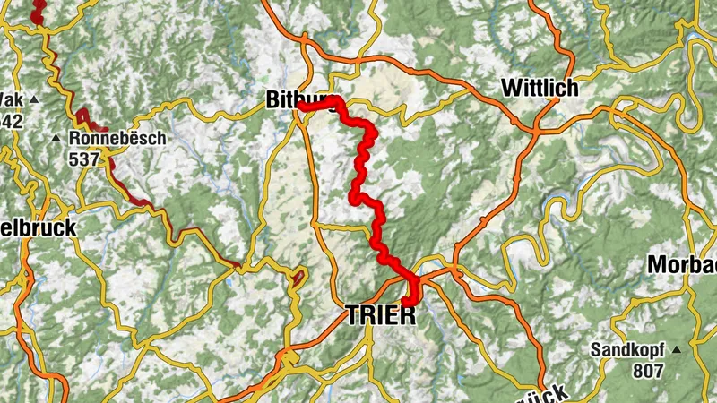 Kylltal-Tour von Bitburg nach Trier