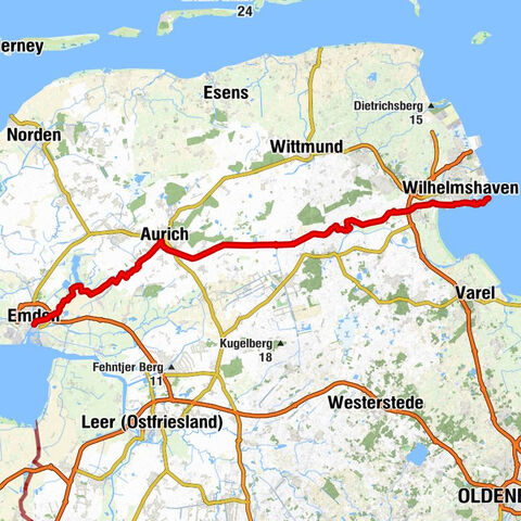 Ems-Jade-Kanal Radweg