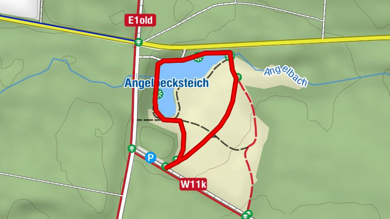 Wanderweg: Heideschleife Angelbecksteich