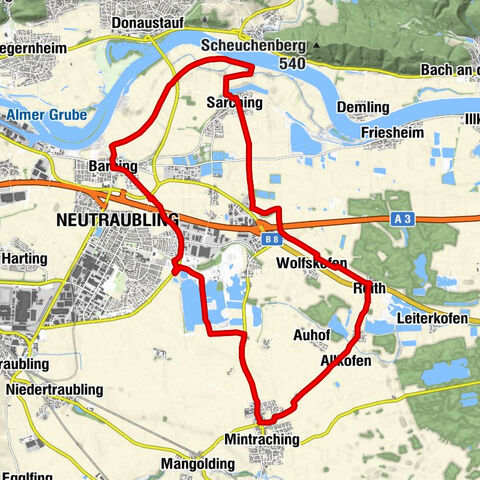 Radtour R7 - Ins Drei Seen-Land