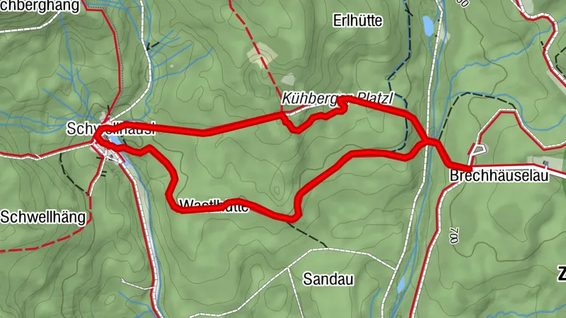 Rundweg Schwarzstorch - Leichte Wanderung zum Schwellhäusl