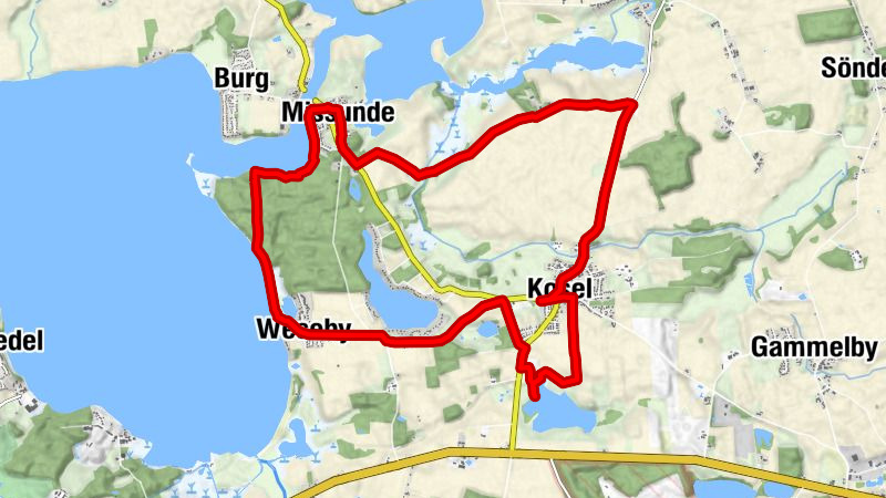 Von Kosel über Wiesen & durch Wälder