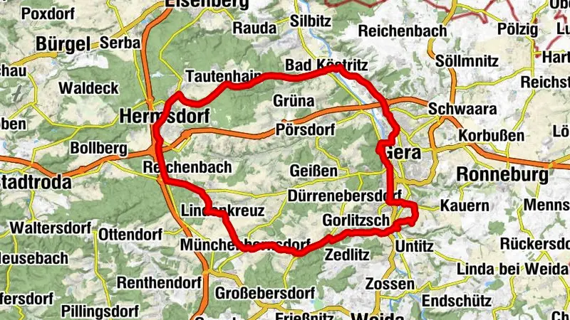 Kulturweg der Vögte - Etappe 2: Rund um Gera