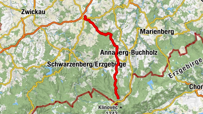 Mehrtagestour Stollberg - Geyer - Fichtelberg (V1)