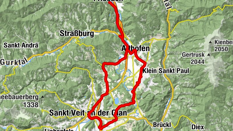 Rail, Rent & Bike St Veit an der Glan - Itinéraire culturel vers Friesach