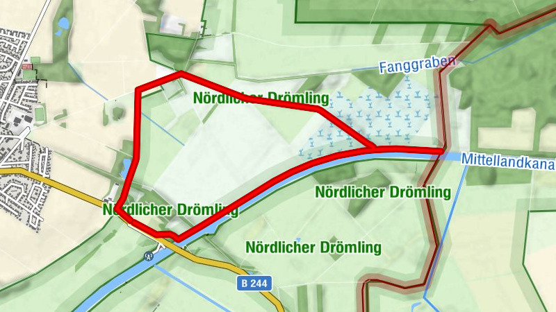 Lehrpfad Drömling - Fußweg