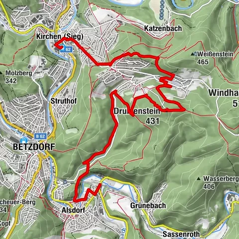 Natursteig Sieg | Etappe 13 | Alsdorf–Kirchen (Sieg)