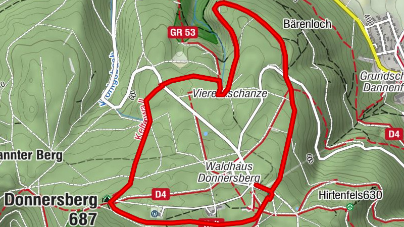 Keltenweg auf dem Donnersberg