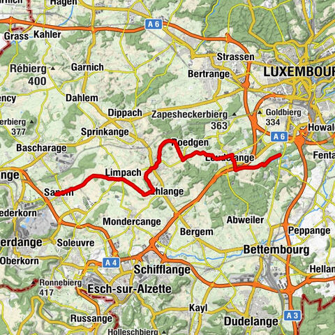 Minett Cycle Preview Segment: Sanem-Kockelscheuer
