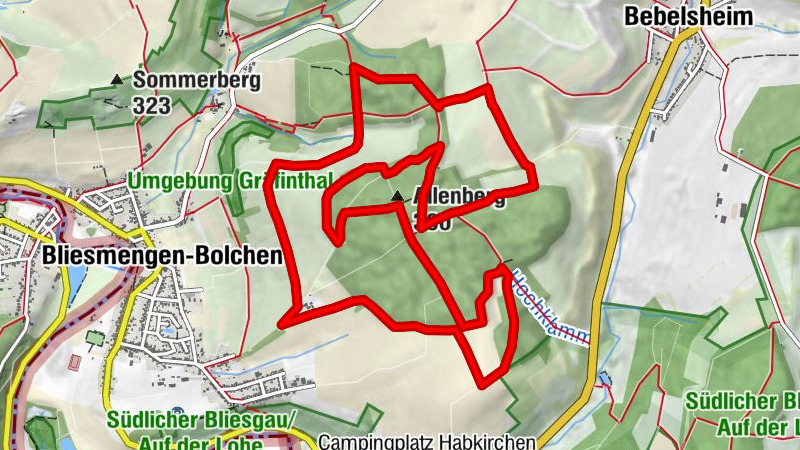 Allenberg-Tour - Nordic Walking Park Gräfinthal