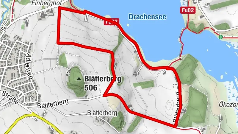 Fu (Winterwanderweg am Drachensee)