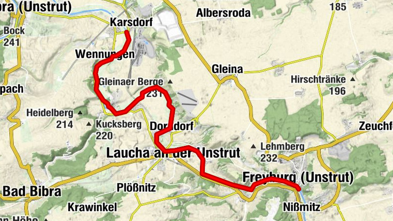 1-Tages-Tour auf der Unstrut