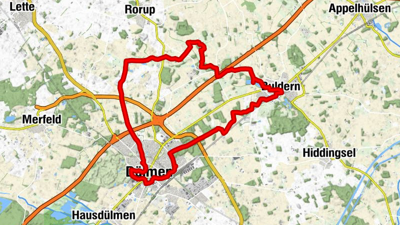 Natur- und Kulturoasen Dülmen - Buldern / Tagestour Hohe Mark RadRoute
