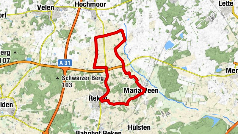Mehr Moor Groß Reken - Maria-Veen / Tagestour Hohe Mark RadRoute