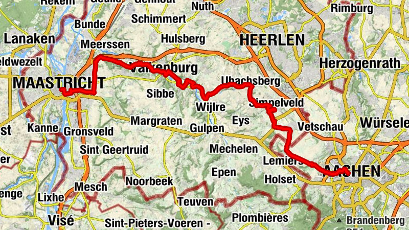 Von Aachen über Valkenburg nach Maastricht