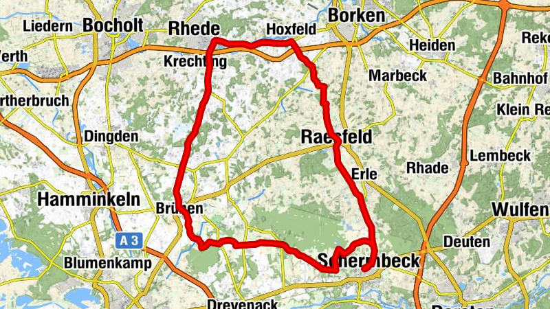 Rennrad Tour Schermbeck - 50er Runde