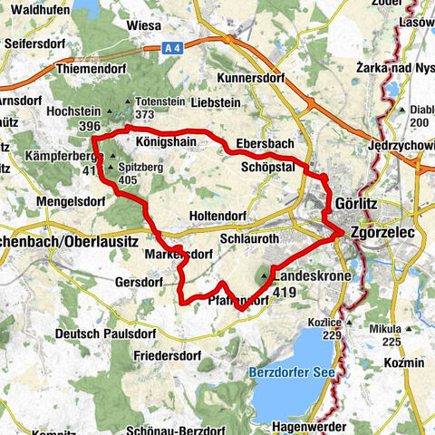 Bicycle tour from Görlitz to Königshain