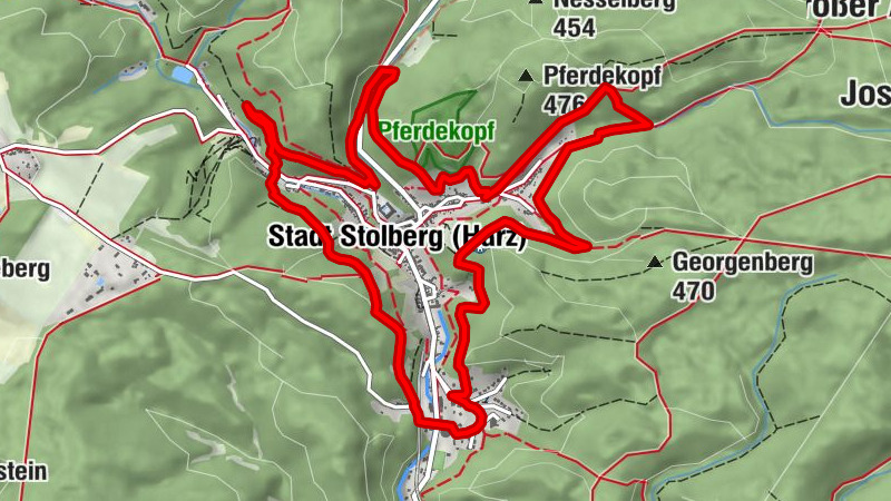 Oberer Bandweg um Stolberg