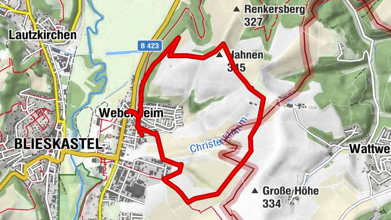 Wanderung von Webenheim