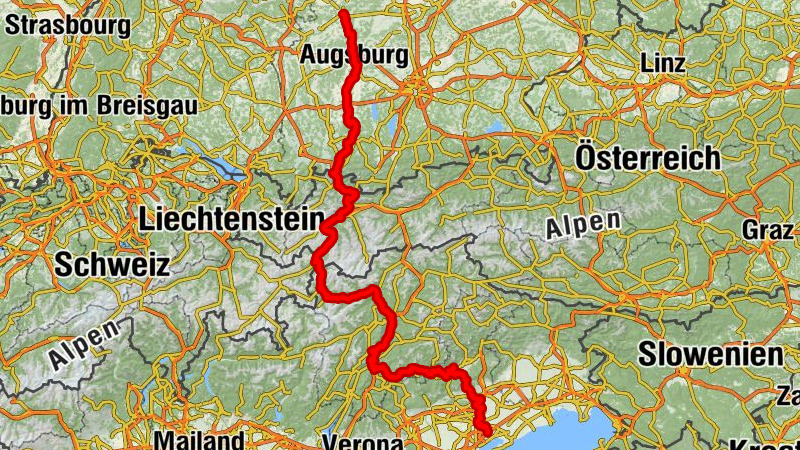 Fernradweg am 2. November 2023