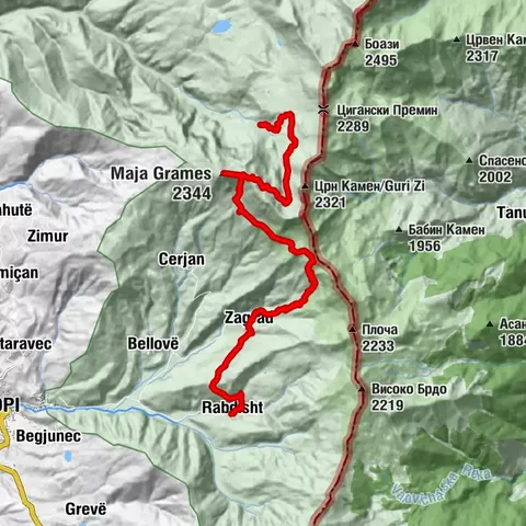 Crossing the Korab Mountains - Stage 5: Grama - Rabsisht